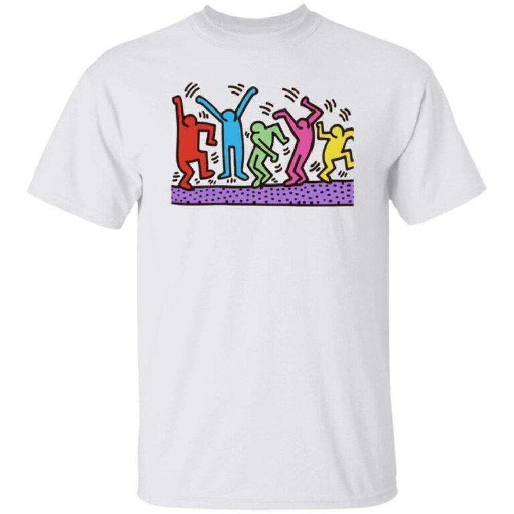 Keith Haring Artist Inspired Abstract Art Fan Gift Graphic Pop Culture Shirt